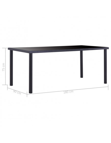 Set Sala da Pranzo 7 pz in Similpelle Marrone