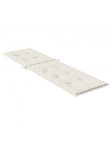 Cuscino per Sdraio Crema Mélange (75+105)x50x3 cm in Tessuto