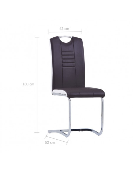 Set Sala da Pranzo 11 pz in Similpelle Marrone