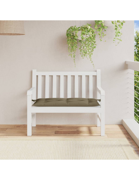 Cuscino Panca Giardino Tortora Mélange 100x50x7 cm Tessuto
