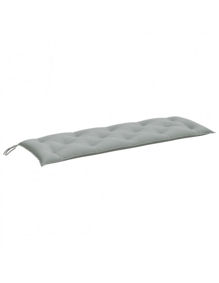 Cuscino Panca Giardino Grigio Chiaro Mélange 150x50x7cm Tessuto