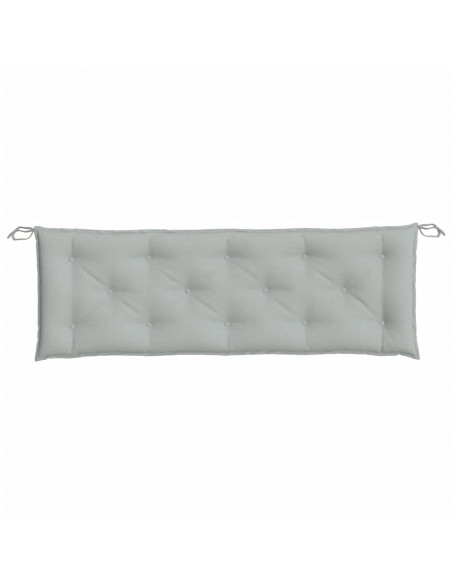 Cuscino Panca Giardino Grigio Chiaro Mélange 150x50x7cm Tessuto