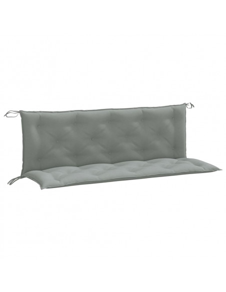 Cuscini Panca Giardino 2pz Grigio Chiaro Mélange 150x50x7 cm