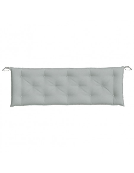 Cuscini Panca Giardino 2pz Grigio Chiaro Mélange 150x50x7 cm