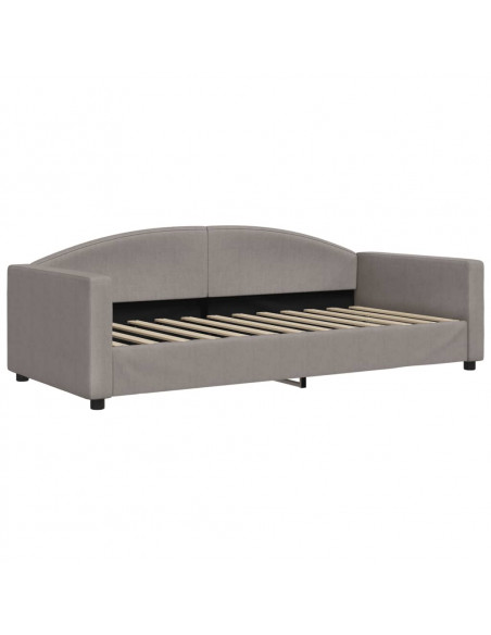 Letto da Giorno Tortora 90x200 cm in Tessuto