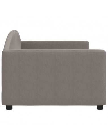 Letto da Giorno Tortora 90x200 cm in Tessuto