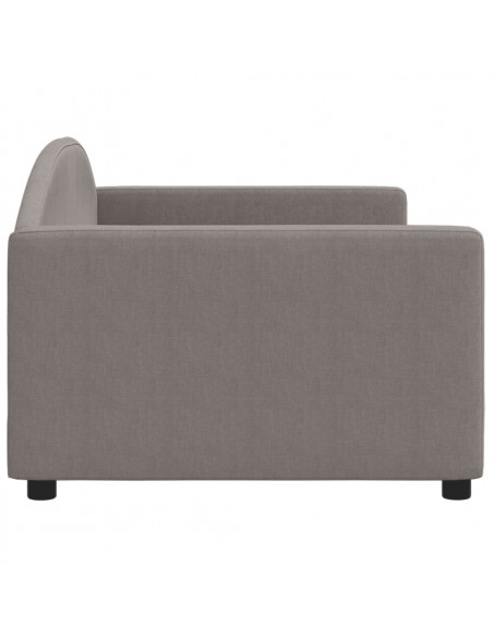 Letto da Giorno Tortora 90x200 cm in Tessuto