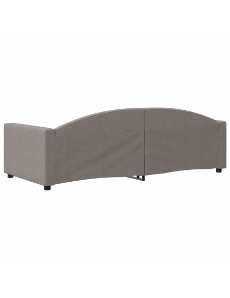 Letto da Giorno Tortora 90x200 cm in Tessuto