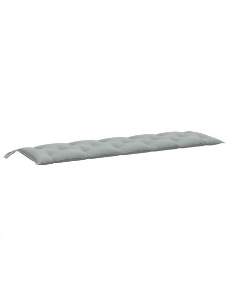 Cuscino Panca Giardino Grigio Chiaro Mélange 180x50x7cm Tessuto