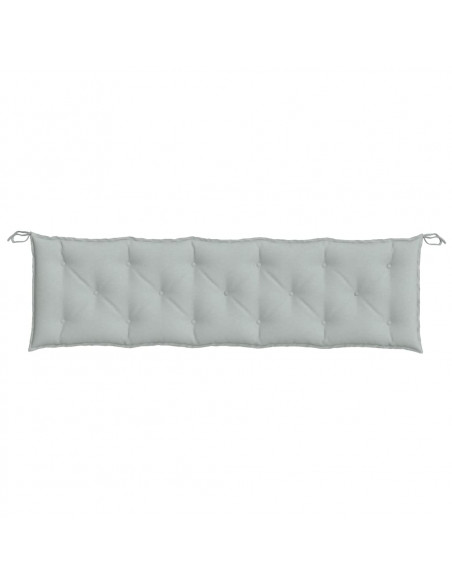 Cuscino Panca Giardino Grigio Chiaro Mélange 180x50x7cm Tessuto