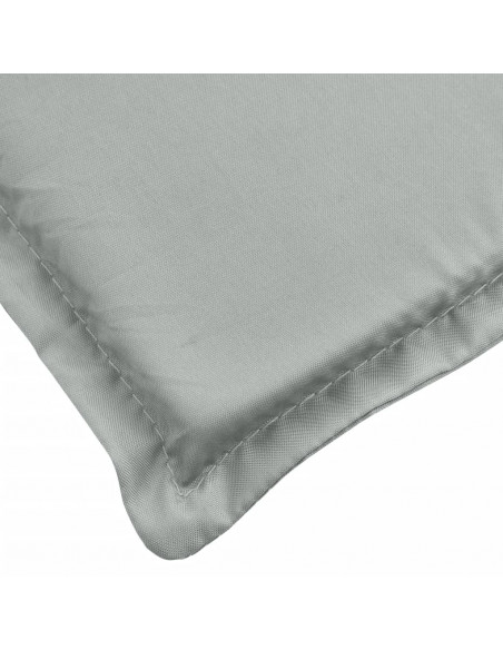 Cuscino Panca Giardino Grigio Chiaro Mélange 180x50x7cm Tessuto