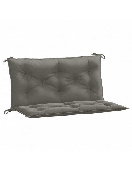 Cuscini Panca Giardino 2pz Grigio Scuro Mélange 100x50x7 cm