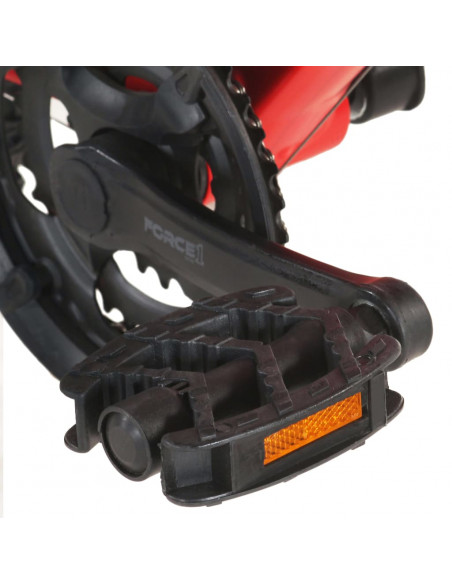 Mountain Bike 21 Speed 27,5" Ruote 42 cm Rosso