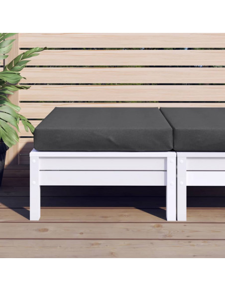 Cuscino per Pallet Antracite Mélange 60x60x10 cm in Tessuto