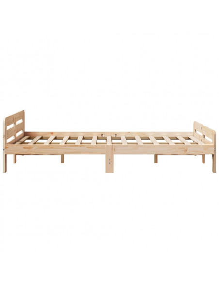Letto senza Materasso 120x200 cm in Legno Massello di Pino
