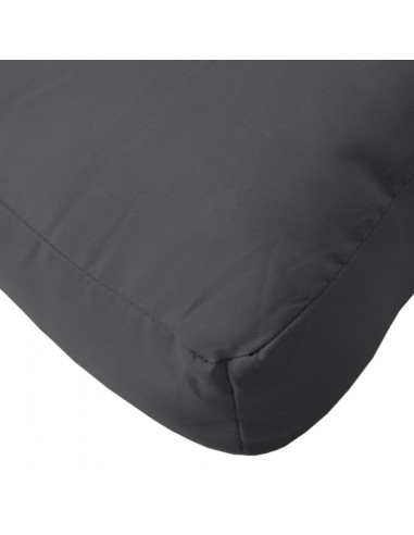 Cuscino per Pallet Antracite Mélange 60x60x10 cm in Tessuto