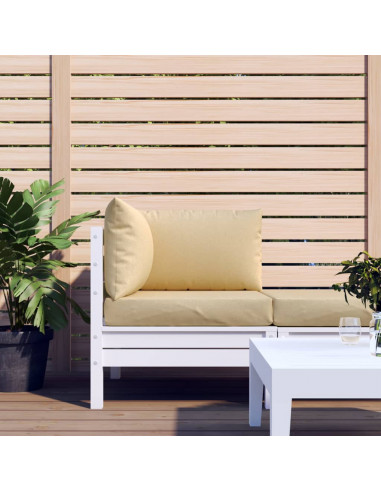 Cuscini per Pallet 3 pz Beige Mélange in Tessuto