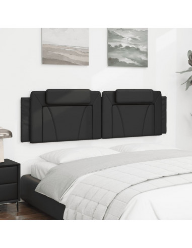 Cuscino Testiera Nero 180 cm in Similpelle