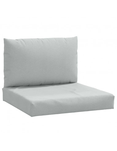 Cuscini per Pallet 2 pz Grigio Chiaro Mélange in Tessuto