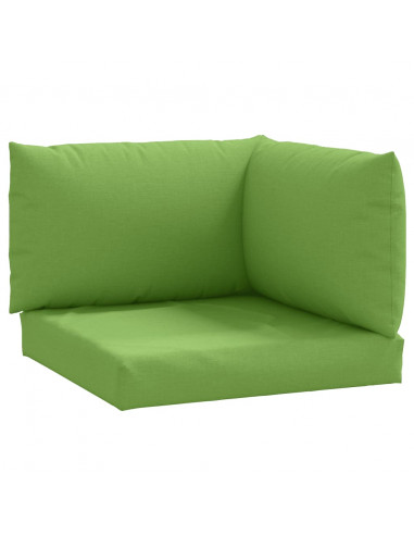 Cuscini per Pallet 3 pz Verde Mélange in Tessuto