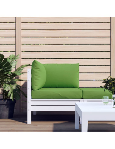 Cuscini per Pallet 3 pz Verde Mélange in Tessuto