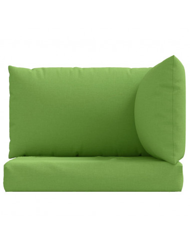 Cuscini per Pallet 3 pz Verde Mélange in Tessuto