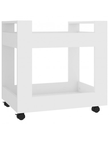 Carrello per Scrivania bianco 60x45x60 cm in Legno Multistrato