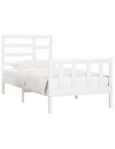 Giroletto Bianco in Legno Massello di Pino 90x200 cm