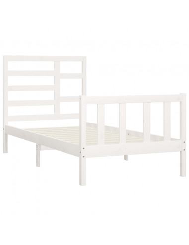 Giroletto Bianco in Legno Massello di Pino 90x200 cm