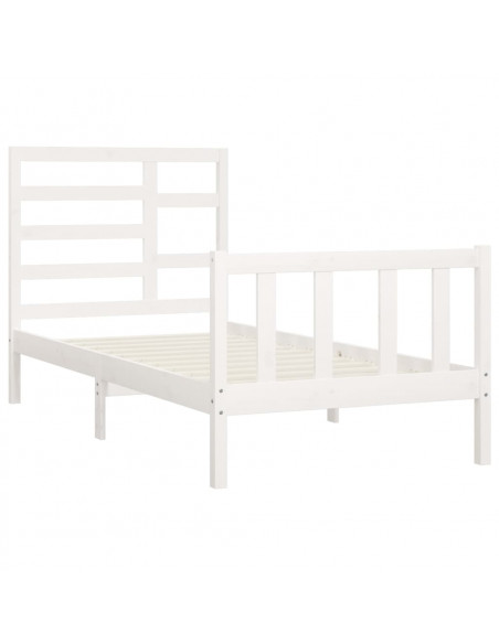 Giroletto Bianco in Legno Massello di Pino 90x200 cm