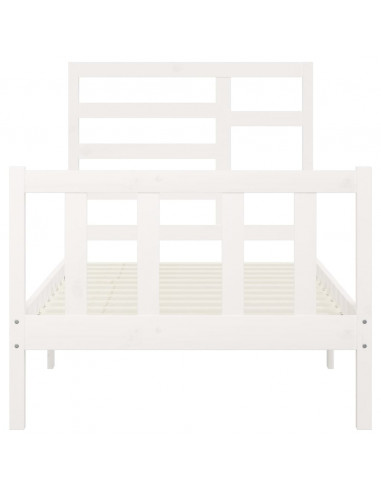 Giroletto Bianco in Legno Massello di Pino 90x200 cm