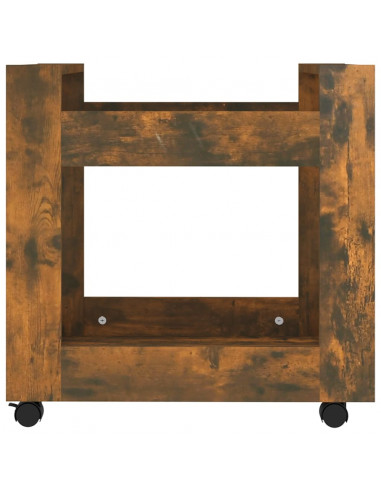 Carrello Scrivania rovere fumo 60x45x60 cm Legno Multistrato