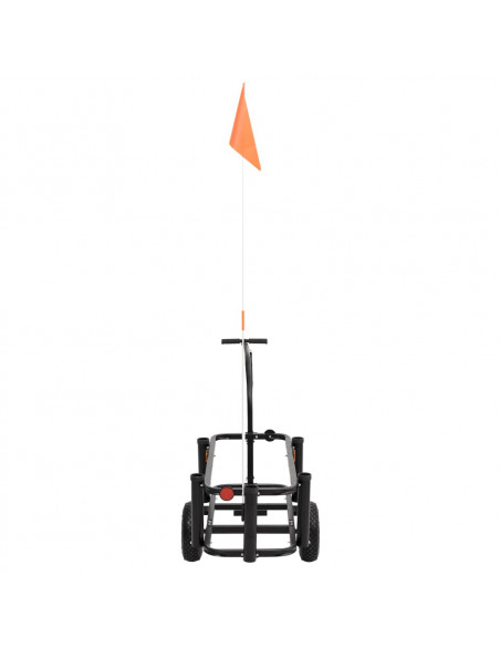 Carrello da Pesca Acciaio Nero