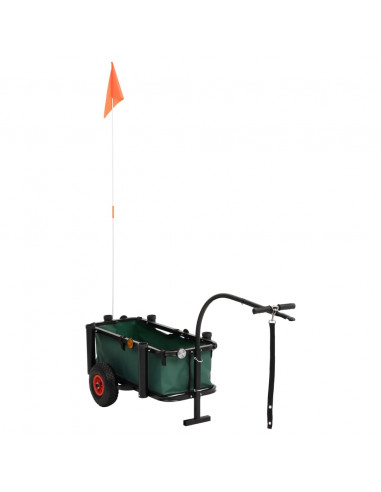 Carrello da Pesca con Borsa Acciaio Nero