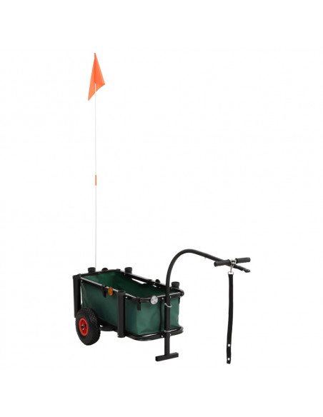 Carrello da Pesca con Borsa Acciaio Nero