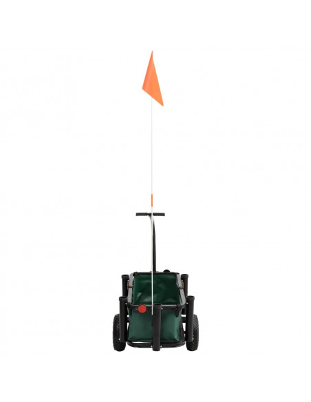 Carrello da Pesca con Borsa Acciaio Nero