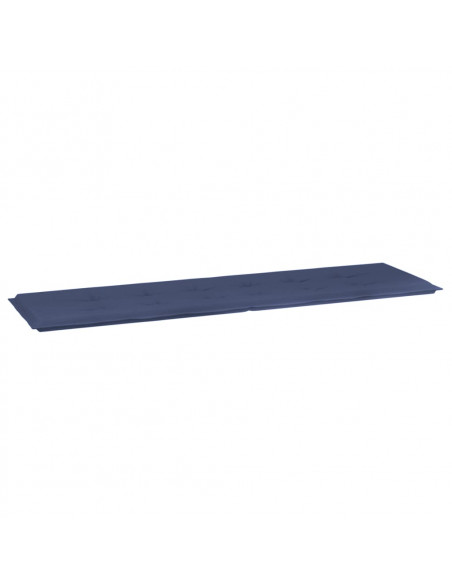 Cuscino per Panca Blu Marino 180x50x3 cm in Tessuto Oxford