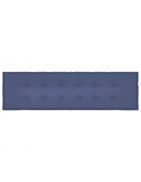 Cuscino per Panca Blu Marino 180x50x3 cm in Tessuto Oxford