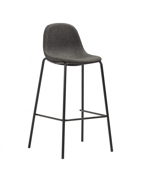 Set da Bar 5 pz in Tessuto Grigio Scuro