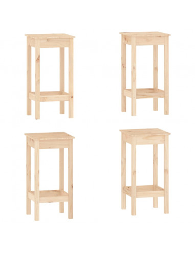 Set da Bar 5 pz in Legno Massello di Pino