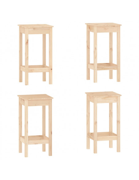 Set da Bar 5 pz in Legno Massello di Pino