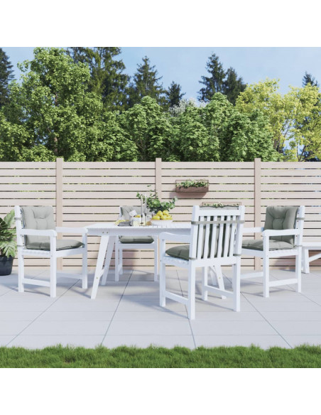 Cuscini Sedia Schiena Bassa 4 pz Grigio Mélange 100x50x7 cm