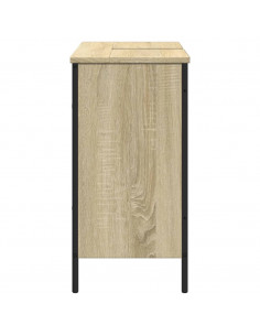 Mobile Lavabo Bagno Rovere Sonoma 80x30x60 cm Legno Multistrato 2