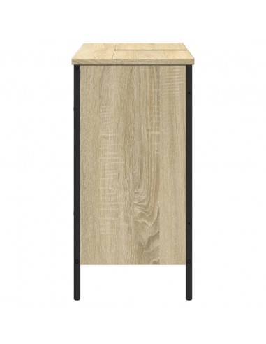 Mobile Lavabo Bagno Rovere Sonoma 80x30x60 cm Legno Multistrato