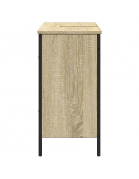 Mobile Lavabo Bagno Rovere Sonoma 80x30x60 cm Legno Multistrato