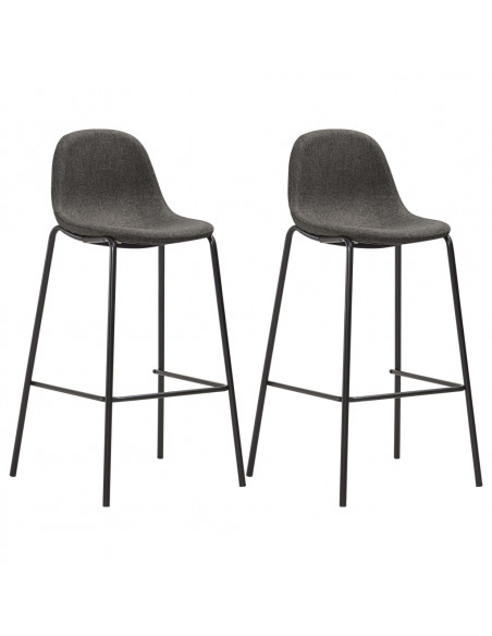 Set da Bar 3 pz in Tessuto Grigio Scuro