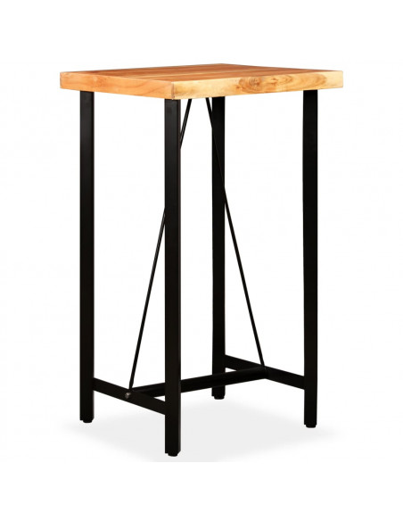 Set da Bar 3 pz in Legno Massello di Acacia e di Recupero