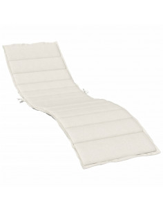 Cuscino per Lettino Prendisole Crema Mélange 200x70x4cm Tessuto 2