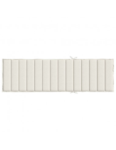 Cuscino per Lettino Prendisole Crema Mélange 200x70x4cm Tessuto