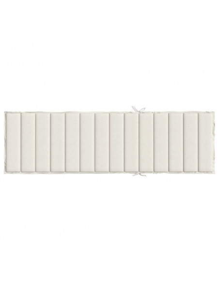 Cuscino per Lettino Prendisole Crema Mélange 200x70x4cm Tessuto